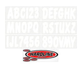 Hardline Products - 3" Boat Lettering Registration Kit - Series 200 - White - WHI200EC