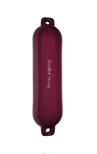 Taylor Made - Hull Gard Inflatable Vinyl Fender - Burgundy - 6-1/2 inch x 23 inch - 531023