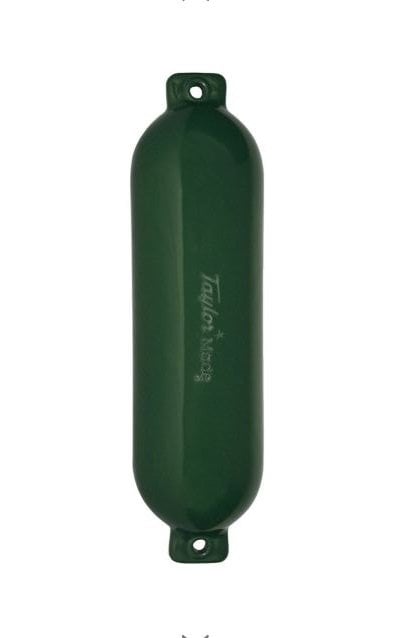 Taylor Made - Hull Gard Inflatable Vinyl Fender - Emerald Green - 6-1/2 inch x 23 inch - 541023