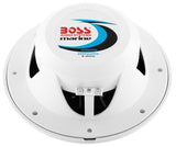 Boss Audio - MR60W 6.5" Round Marine Speakers - Pair - White - MR60W