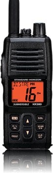 Standard Horizon - 5W Commercial Grade Submersible IPX-7 Handheld VHF Radio with LMR Channels - HX380