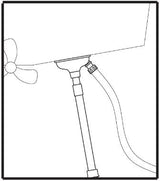 Sea-Dog Line - Telescoping 15-1/2" to 24-1/2" Inboard Motor Flusher Molded Rubber & Aluminum - 5215501