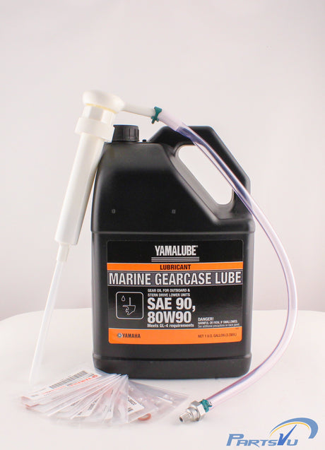 Yamaha Marine Gear Lube Oil Gallon, Pump & Gaskets Kit Outboard ACC-GEARL-UB-GL 90430-08003-00 (Supersedes 90430-08020-00) ACC-PUMP0-02-GL