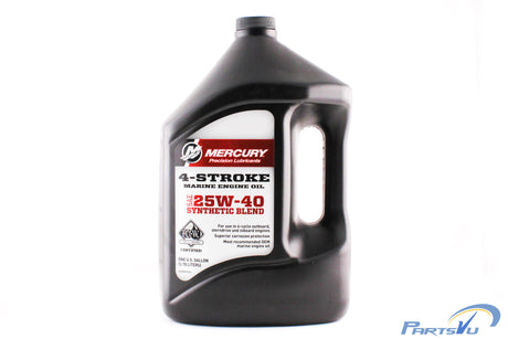 Mercury Synthetic Blend 4 Stroke 25W 40 Marine Oil - Gallon - 92-8M0078630