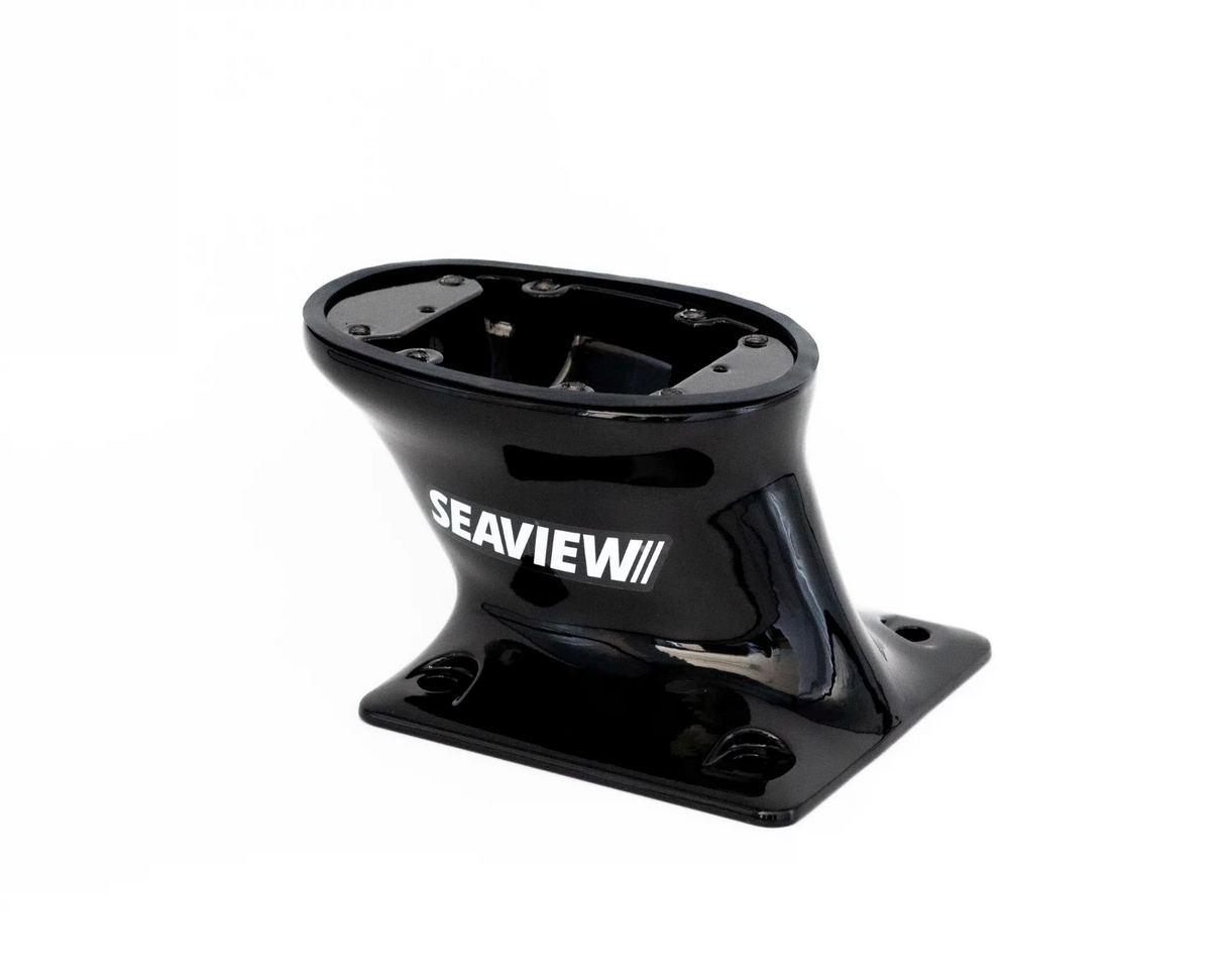 Seaview - 5" Modular Mount Aft Raked 7x7 Base Top Plate Required - Black - PMA57M1BLK