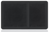 FUSION - FM-F77RB FM Series 7.7" Flush Mount Square Marine Speakers - Black Grill - 200W - 010-02300-11