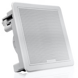 FUSION - FM-F77SW FM Series 7.7" Flush Mount Square Marine Speakers - White Grill - 200W - 010-02300-10