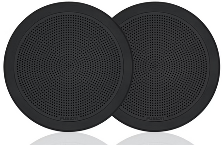 FUSION - FM-F77RB FM Series 7.7" Flush Mount Round Marine Speakers - Black Grill - 200W - 010-02300-01