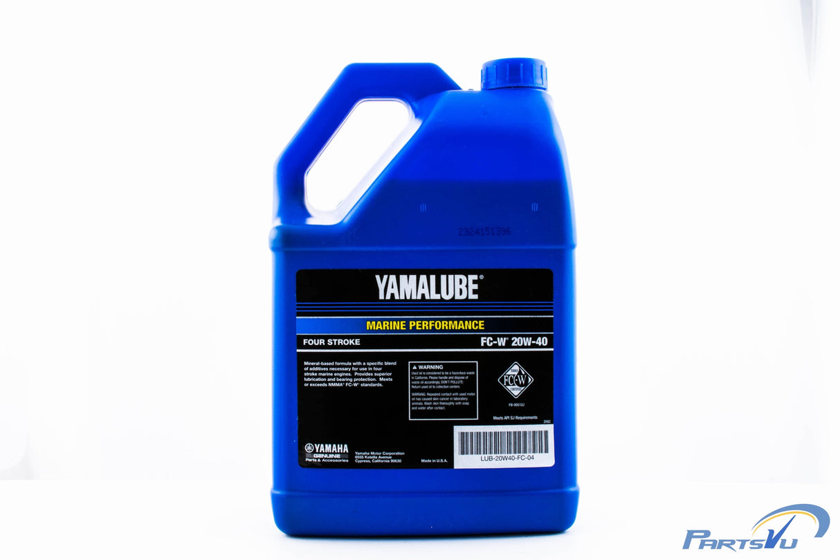 Yamalube 20W40 Outboard Mineral 4M FC-W Marine Engine Oil Gallon - LUB-20W40-FC-04