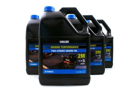 Yamalube 2M TCW3 2 Stroke Marine Oil Gallon - LUB-2STRK-M1-04 - 4-Pack