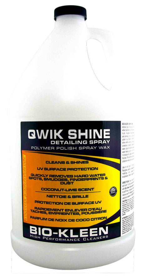 Bio-Kleen Products Inc - Qwik Shine Spray Wax - 1 Gallon - M00909