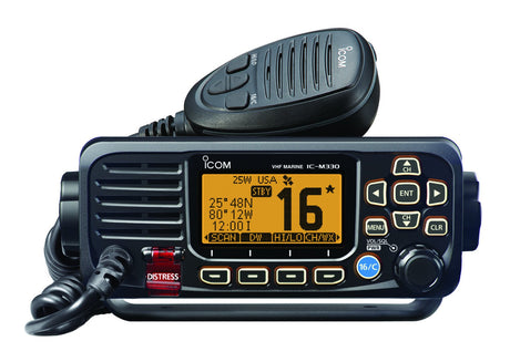 Icom - M330 Compact VHF Radio with GPS - Black - M330 31