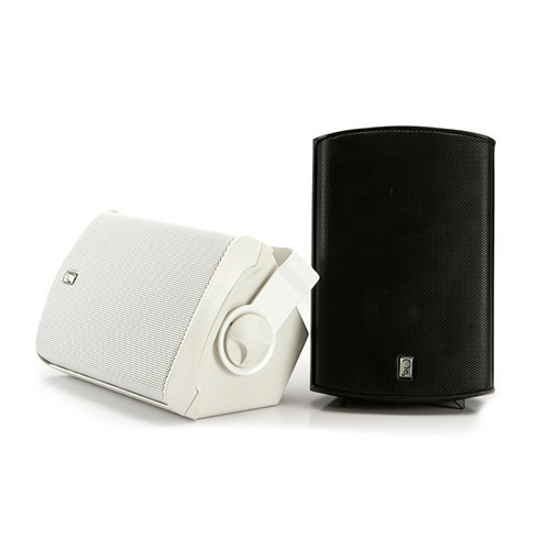 Poly-Planar - MA7500W Compact Box Speaker - Pair - White - MA7500W