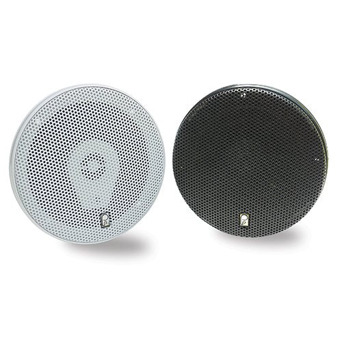 Poly-Planar - MA8505W 5" Three-Way Titanium Series Marine Speakers - White - MA8505W