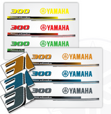 Yamaha F300 Outboard Blue Metallic Cowling Decal Graphics Kit - Complete Set - F300 4.2L V6 - MAR-426KT-27-01