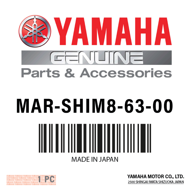 Yamaha - Angled shim for bin #704-48205 - MAR-SHIM8-63-00