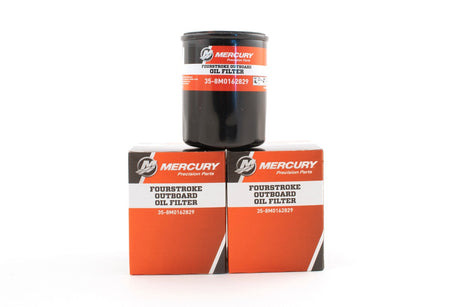Mercury Outboard Oil Filter 30 40 50 60 EFI SEA PRO 3-Cylinder 4-Cylinder 35-8M0162829 Supersedes 35-8M0065104 - 2 Pack
