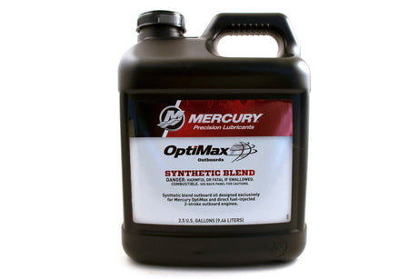 Mercury Optimax DFI 2 Stroke / Cycle Outboard Oil - 2.5 Gallon - 92-858038K01
