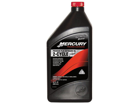 Mercury Premium Plus TCW 3 2 Stroke / Cycle Outboard Oil - Quart - 92-858026K01