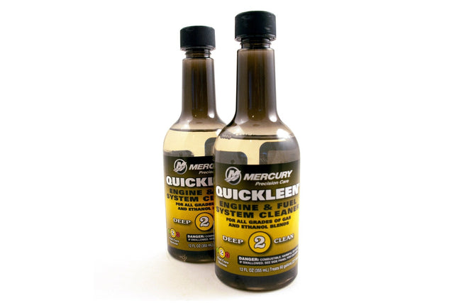 Mercury Quickleen Engine and Fuel System Cleaner 12oz. - 92-8M0047931 - 2-Pack