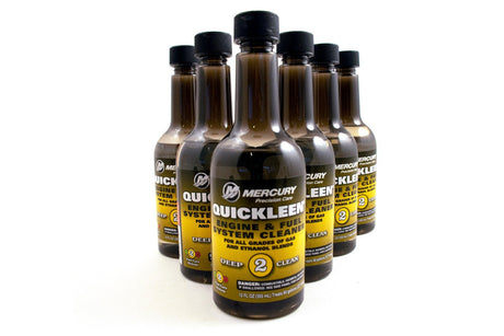 Mercury Quickleen Engine and Fuel System Cleaner 12oz. - 92-8M0047931 - 6-Pack