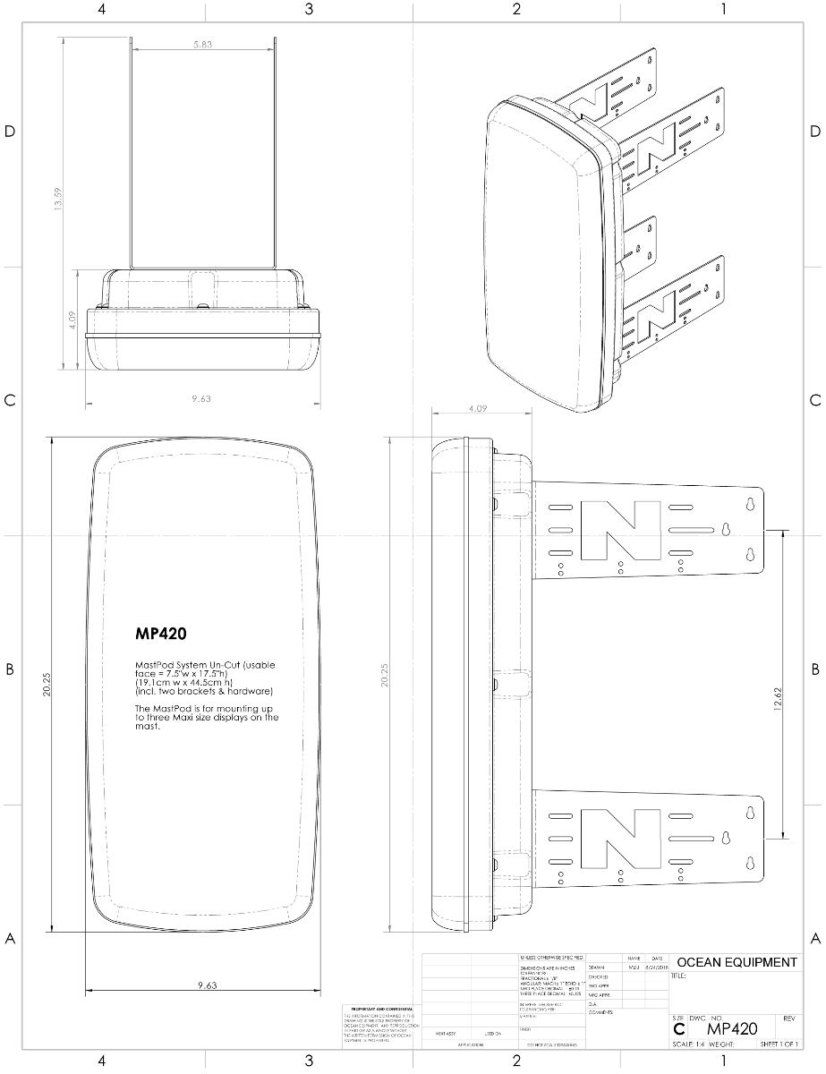 NavPod - Maxi MastPod System - MP420