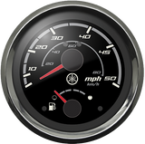 Yamaha - Combination Speedometer 50 mph-Fuel Gauge Chrome Bezel Black Face - N80-8350S-60-00