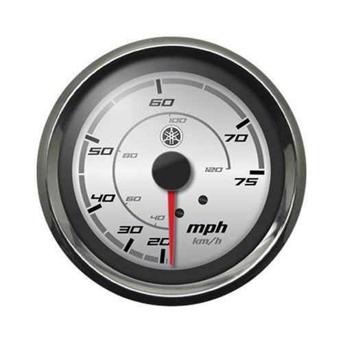 Yamaha - Speedometer 0-75mph Chrome Bezel Sport Silver Face - N80-83510-10-00