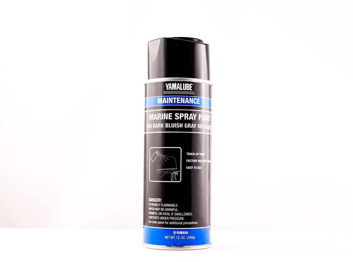 Yamaha Marine Outboard Engine Cowling Spray Paint 4D - Dark Bluish Gray Metallic - 12 oz. - ACC-MRNPA-IT-4D