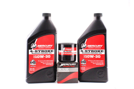 Mercury Marine 8 9.9 & 15 HP Four Stroke Outboard FC-W 10W-30 Oil Change Kit