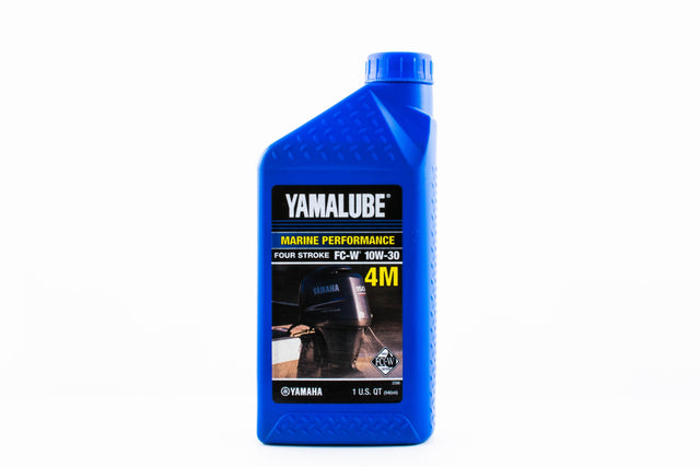 Yamalube 10W30 Outboard Mineral 4M FC-W Marine Engine Oil Quart - LUB-10W30-FC-12