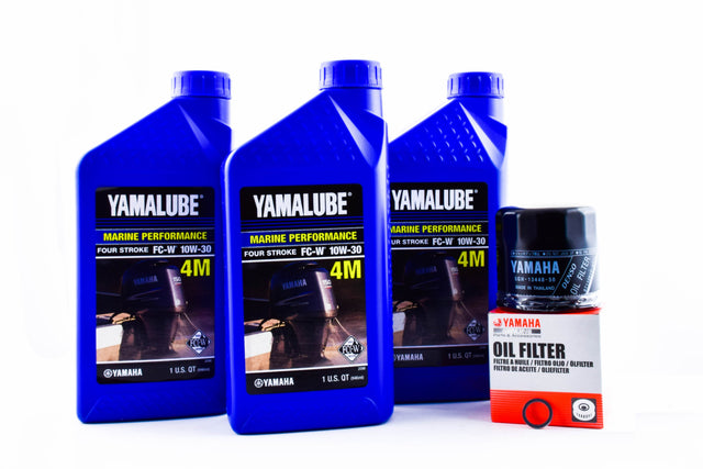 Yamaha F30 F40 F50 T50 F60 T60 F70 10W-30 Oil Change Kit