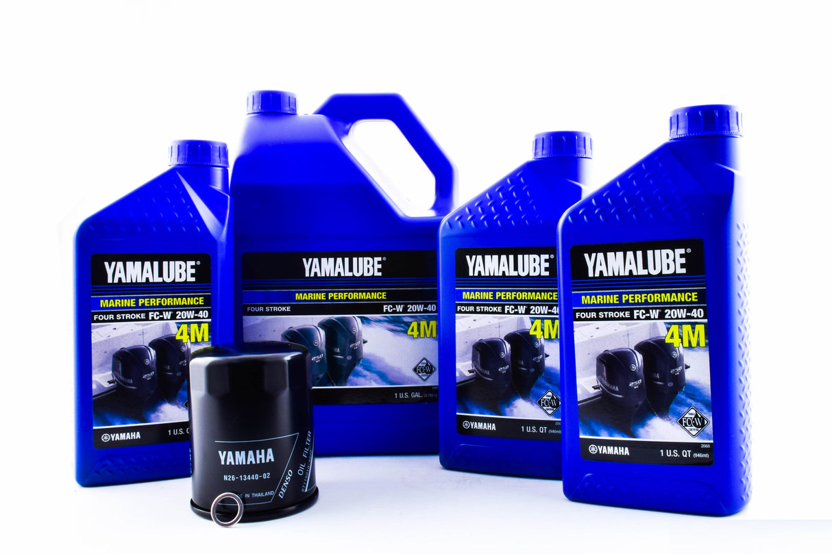 Yamaha F225 F250 F300 4.2L V6 20W-40 Oil Change Kit