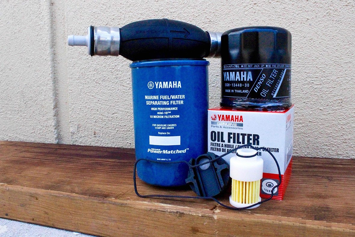 Yamaha 2000-2005 F115 Oil Fuel VST Filter w/ Primer Bulb Kit MAR-M10EL-00-00