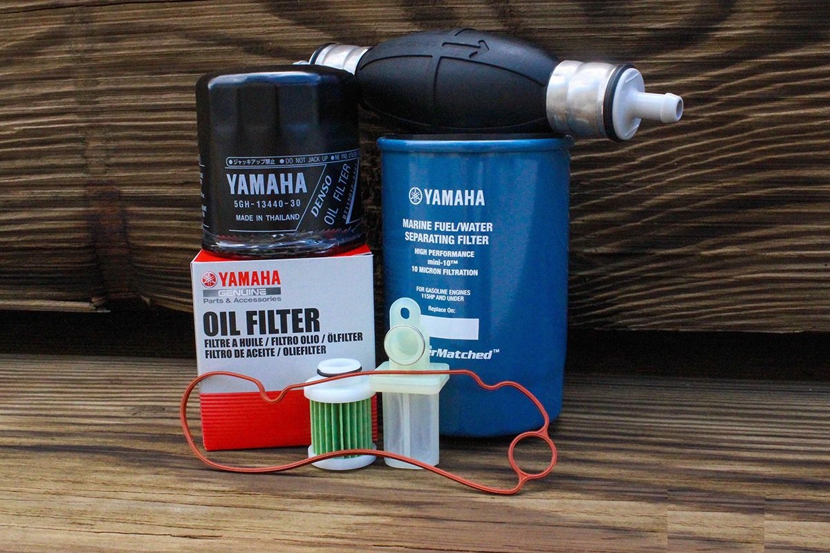 Yamaha 2011 and Newer F115 Oil Fuel VST Filter Kit w/ Primer Bulb MAR-M10EL-00-00