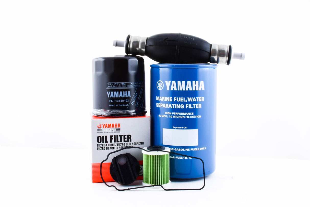 2006-2010 Yamaha F200 F225 3.3L V6 Oil Fuel VST Filter w/ Primer Bulb Kit
