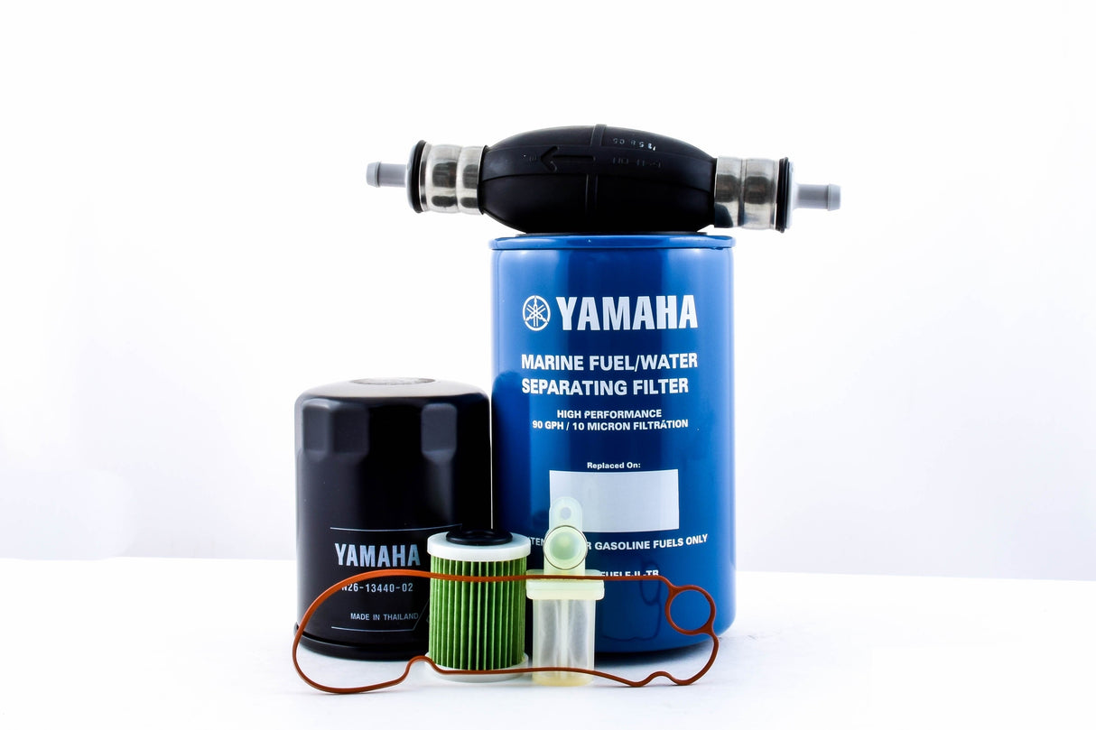 2011 & Newer Yamaha F225 F250 F300 4.2L V6 Oil Fuel VST Filter Kit w/ Primer Bulb