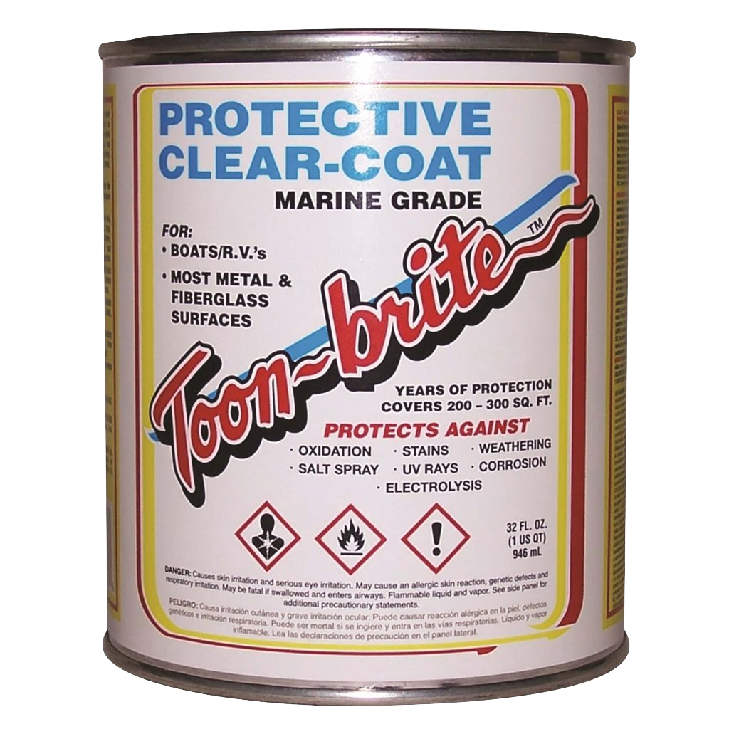 Toonbrite - Toon-Brite Aluminum Cleaner & Protective Clear-Coat - P100QT