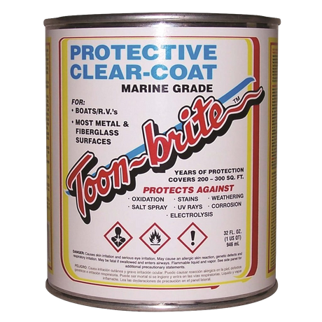 Toonbrite - Toon-Brite Aluminum Cleaner & Protective Clear-Coat - P100QT
