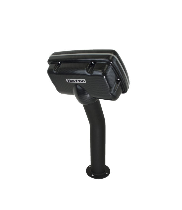 NavPod - PedestalPod Pre-Cut f/Simrad NSS9/BG Zeus2 9 - Carbon Black - PED4600-04-C