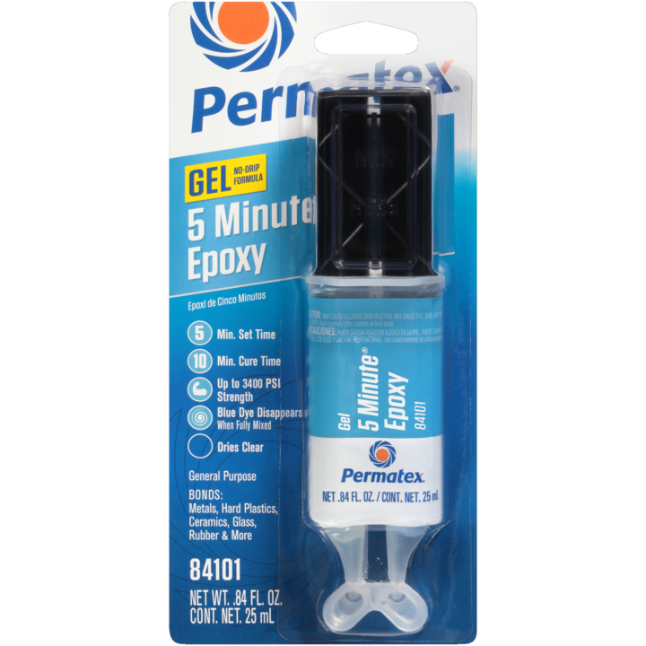 Permatex - Permapoxy 5 Minute General Purpose Epoxy - .84 oz. - 84101