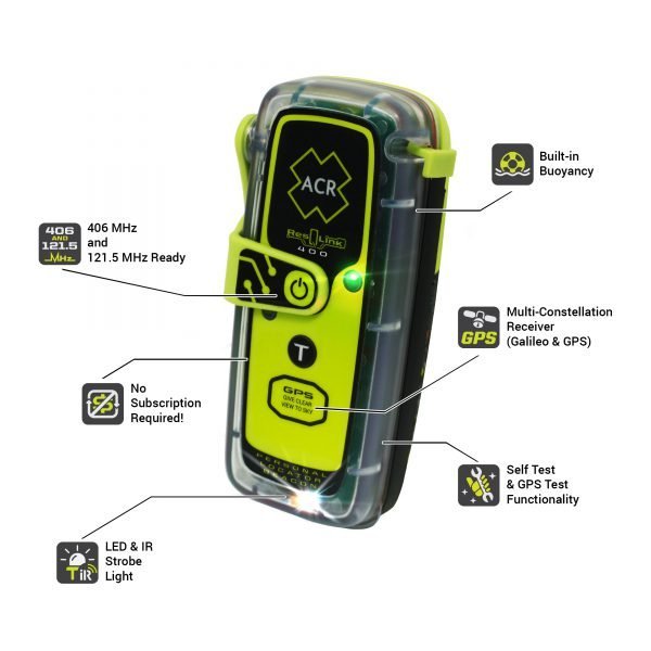 ACR - ResQLink 400 Personal Locator Beacon without Display - 2921