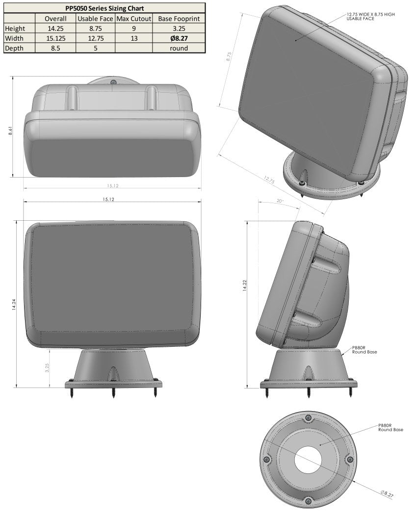 NavPod - PowerPod Pre-Cut f/Garmin GPSMAP 7410, 7410xsv, 7610 & 7610xsv - PP5050-19