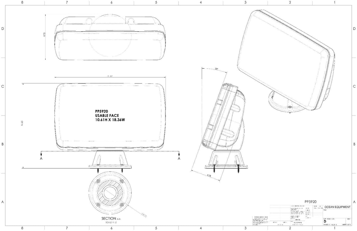 NavPod - PowerPod Pre-Cut f/Garmin GPSMAP 7616  7416 - PP5920-05