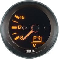 Yamaha - Pro Series Voltage Meter, part of the PartsVu Yamaha outboard gauges & gauge kit collection