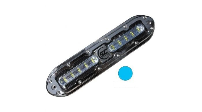 Shadow-Caster SCM-10 LED Underwater Light w/20' Cable - 316 SS Housing - Bimini Blue - SCM-10-BB-20