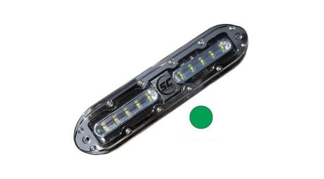 Shadow-Caster SCM-10 LED Underwater Light w/20' Cable - 316 SS Housing - Aqua Green - SCM-10-AG-20