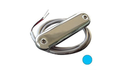 Shadow-Caster Courtesy Light w/2' Lead Wire - 316 SS Cover - Bimini Blue - 4-Pack - SCM-CL-BB-SS-4PACK