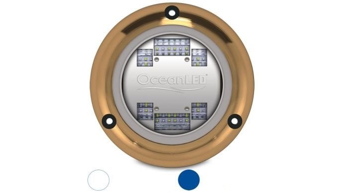 OceanLED Sport S3124s Underwater LED Light - Ultra White/Midnight Blue - 012103BW