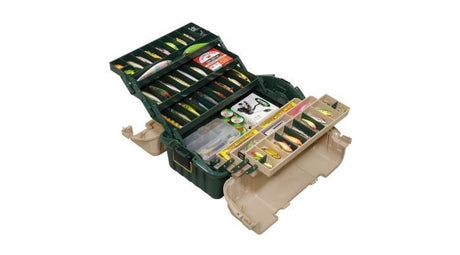 Plano Hip Roof Tackle Box w/6-Trays - Green/Sandstone - 861600